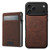 iPhone 18 Pro Max Suteni H19 Litchi Grain 2-in-1 MagSafe Removable Card Box Back Phone Case - Brown