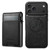 iPhone 18 Pro Max Suteni H19 Oil Wax 2-in-1 MagSafe Removable Card Box Back Phone Case - Black