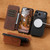 iPhone 18 Pro Max Suteni J06 Retro Matte Litchi Texture Leather MagSafe Phone Case - Black