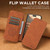 iPhone 18 Pro Max Suteni J06 Retro Matte Litchi Texture Leather MagSafe Phone Case - Khaki