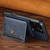 iPhone 18 Pro Max Suteni M4 Magnetic Card Bag MagSafe Leather Phone Case - Blue