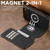 iPhone 18 Pro Max Suteni Q05 2-in-1 Multi-function MagSafe Wallet Litchi Leather Phone Case - Black