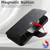 iPhone 18 Pro Max Suteni Q05 -in-1 Multi-function MagSafe Wallet Big Litchi Leather Phone Case - Black