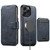 iPhone 18 Pro Max Suteni Q05S2 3-in-1 Detachable Vertical Flip Wallet MagSafe Leather Phone Case - Blue