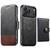 iPhone 18 Pro Max Suteni Q06S1 3-in-1 Splicing Detachable Wallet MagSafe Leather Phone Case - Black