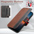iPhone 18 Pro Max Suteni Q07 2-in-1 Multi-function Detachable Wallet MagSafe Phone Case - Brown
