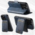 iPhone 18 Pro Max Suteni Q07S2 3-in-1 Detachable Vertical Flip Wallet MagSafe Splicing Leather Phone Case - Blue