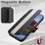 iPhone 18 Pro Max Suteni Q08 2-in-1 Multi-function Magnetic Wallet Big Litchi Vegan Leather Phone Case - White