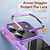 iPhone 18 Pro Max TPU + PC Lens Protection Phone Case - Purple