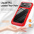iPhone 18 Pro Max TPU + PC Lens Protection Phone Case - Red