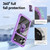 iPhone 18 Pro Max TPU + PC Lens Protection Phone Case with Ring Holder - Black