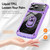 iPhone 18 Pro Max TPU + PC Lens Protection Phone Case with Ring Holder - Blue