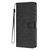 iPhone 18 Pro Max Tree Cat Embossed Flip Vegan Leather Phone Case - Black