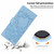 iPhone 18 Pro Max Tree Cat Embossed Flip Vegan Leather Phone Case - Sky Blue