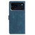 iPhone 18 Pro Max Triangles Embossed Leather Phone Case - Blue