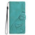 iPhone 18 Pro Max Triangles Embossed Leather Phone Case - Green
