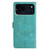 iPhone 18 Pro Max Triangles Embossed Leather Phone Case - Green