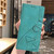 iPhone 18 Pro Max Triangles Embossed Leather Phone Case - Green