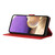 iPhone 18 Pro Max Triangles Embossed Leather Phone Case - Red