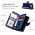 iPhone 18 Pro Max Tri-Fold 9-Card Wallets Leather Phone Case - Blue