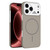 iPhone 18 Pro Max Ultra-thin Gold Armor PC Magnetic Phone Case - Titanium Gray
