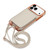iPhone 18 Pro Max VIETAO Litchi Texture Wallet PU Phone Case with Lanyard - White