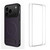 iPhone 18 Pro Max WANLONFENG Kickstand Carbon Fiber Texture Magnetic Phone Case with 2pcs Screen Films - Purple