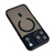 iPhone 18 Pro Max WANLONFENG Skin-feel Magnetic PC Hybrid TPU Phone Case with Screen Protector - Black