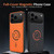 iPhone 18 Pro Max WANLONFENG Tech Fabric Texture Magnetic Phone Case with 2pcs Screen Films - Blue