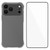 iPhone 18 Pro Max WANLONFENG Transparent Four-Corner Shockproof TPU Phone Case with Screen Film - Transparent
