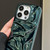 iPhone 18 Pro Max Water Ripple Electroplating Paint TPU Phone Case - Bright Green