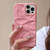 iPhone 18 Pro Max Water Ripple Electroplating Paint TPU Phone Case - Pink