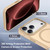 iPhone 18 Pro Max XDcase Metal Lens Frame Skin Feel Magnetic Phone Case - Gold