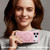 iPhone 18 Pro Max XDcase Metal Lens Frame Skin Feel Magnetic Phone Case - Pink