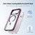 iPhone 18 Pro Max ZGA Color Enhanced Skin Feel PC Hybrid TPU Magnetic Phone Case - Light Blue