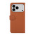 iPhone 18 Pro / 17 Pro ABEEL Delicate Texture Splicing RFID Leather Phone Case - Brown
