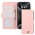 iPhone 18 Pro / 17 Pro ABEEL Delicate Texture Splicing RFID Leather Phone Case - Pink