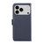 iPhone 18 Pro / 17 Pro ABEEL Side-Magnetic Litchi Pattern Leather RFID Phone Case - Blue