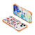 iPhone 18 Pro / 17 Pro Acrylic Four-Corner Shockproof Heart Pattern Phone Case - Orange