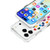 iPhone 18 Pro / 17 Pro Acrylic Four-Corner Shockproof Heart Pattern Phone Case - Transparent White