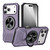 iPhone 18 Pro / 17 Pro Alloy Rotating Holder MagSafe Shockproof Phone Case - Dark Purple