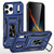 iPhone 18 Pro / 17 Pro Armor PC + TPU Camera Shield Phone Case - Navy Blue