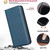 iPhone 18 Pro / 17 Pro BINFEN COLOR Calfskin Texture Magnetic RFID Vegan Leather Phone Case - Blue