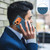 iPhone 18 Pro / 17 Pro BINFEN COLOR Calfskin Texture Magnetic RFID Vegan Leather Phone Case - Blue
