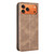 iPhone 18 Pro / 17 Pro BINFEN COLOR Calfskin Texture Magnetic RFID Vegan Leather Phone Case - Brown
