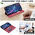 iPhone 18 Pro / 17 Pro BINFEN COLOR Calfskin Texture Magnetic RFID Vegan Leather Phone Case - Red