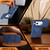 iPhone 18 Pro / 17 Pro Camera Sliding Shield Magnetic Rotation Holder Phone Case - Blue