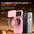 iPhone 18 Pro / 17 Pro Camera Sliding Shield Magnetic Rotation Holder Phone Case - Pink