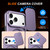 iPhone 18 Pro / 17 Pro Camera Sliding Shield Magnetic Rotation Holder Phone Case - Purple