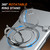 iPhone 18 Pro / 17 Pro Camera Sliding Shield Magnetic Rotation Holder Phone Case - Silver